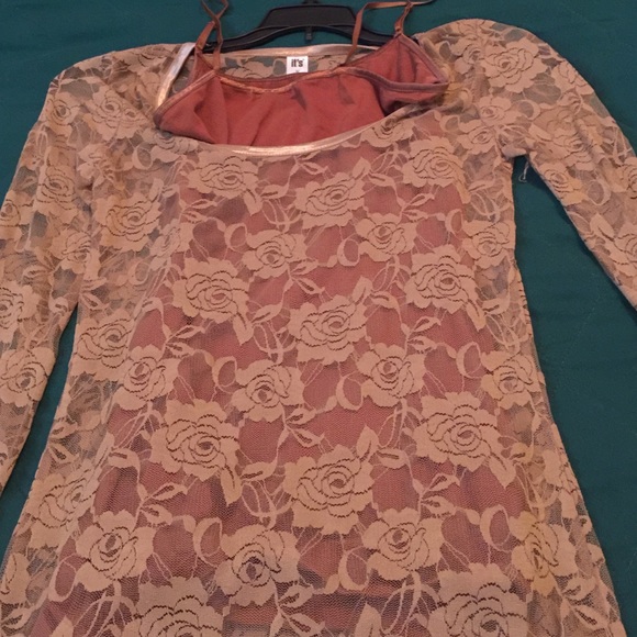 Long sleeve lace blouse