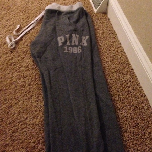 Pink boyfriend sweat pants