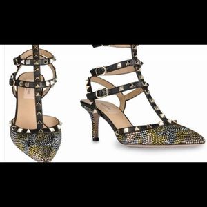Valentino rockstud camo pumps