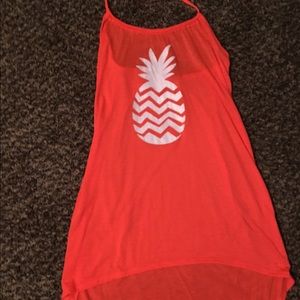 Pineapple swim suit cover dress