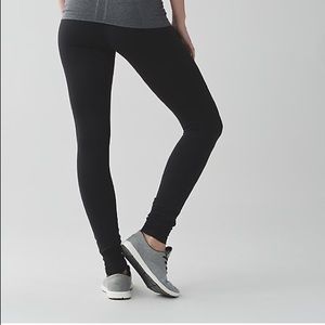 lululemon wunder under pants - all black