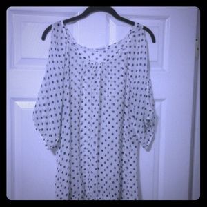 Sheer Polka dot top