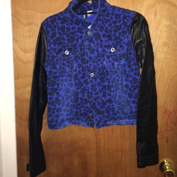Divided by H&M leather/animal print jacket - Picture 1 of 2