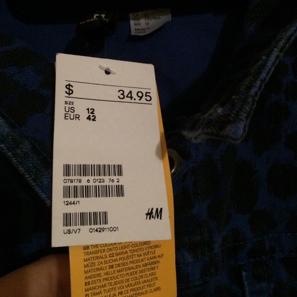Divided by H&M leather/animal print jacket - Picture 2 of 2