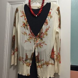 Moth sweater size Large - postcards from Europe