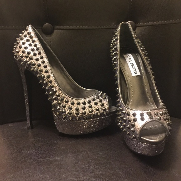 Steve Madden Shoes Steve Madden Charcoal Grey Sparkle