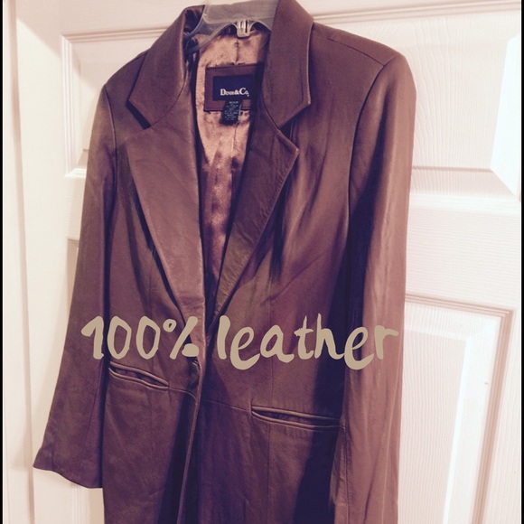 Jackets & Blazers - Brown leather jacket
