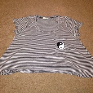 Black and White crop top