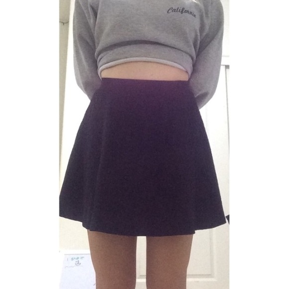 Black Skater Skirt