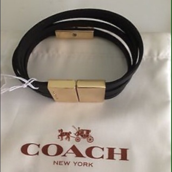 coach bracelet leather