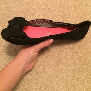 Black Flats Size 9 Wide