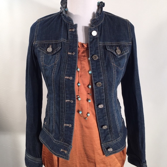 White House Black Market Denim Jacket