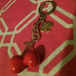 Kate Spade magnolia bakery cherry keychain