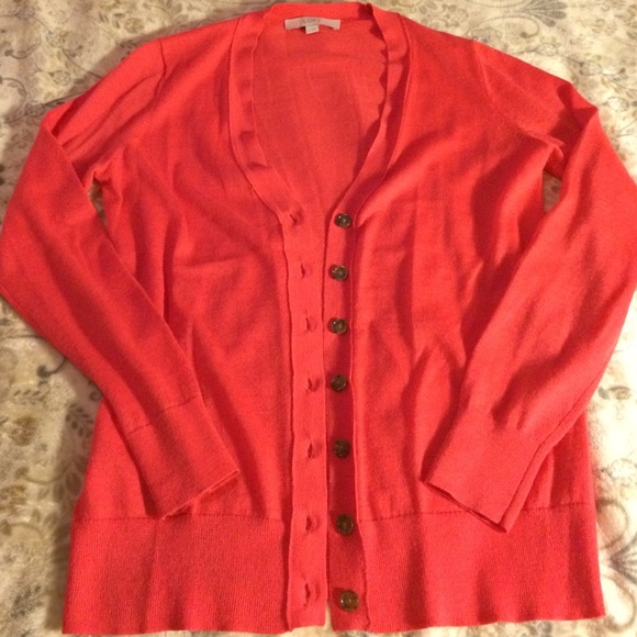 Coral LOFT cardigan