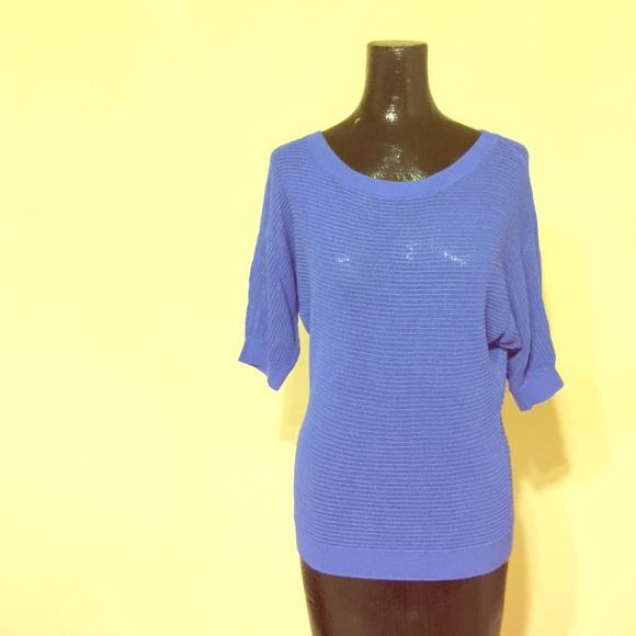 Express Blue Knit Top