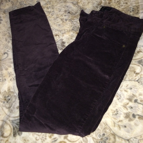 Banana Republic dark purple veletish/cotton pants