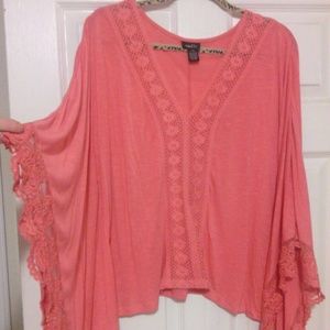 Coral hippie  top