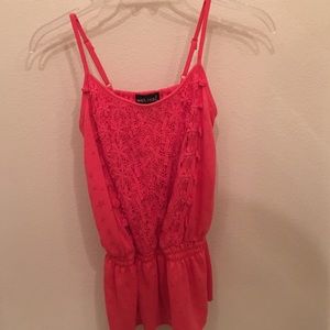 Coral tank top