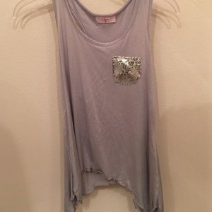 Aqua, kids, large tank-top