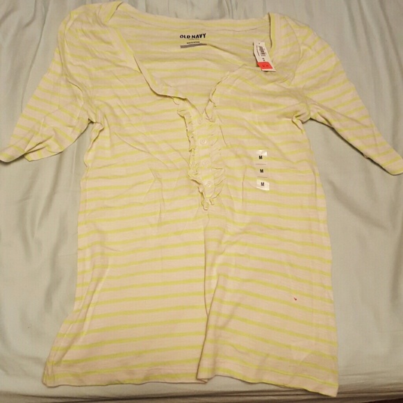 green and white stripe shirt