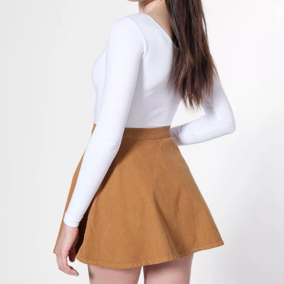 American Apparel Dresses & Skirts - NEW American Apparel Camel Corduroy Circle Skirt