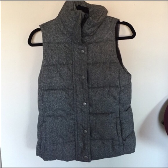 Grey down vest