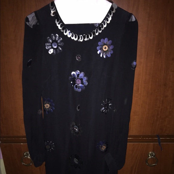 Floral sequin dress
