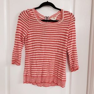 Anthropologie knit sweater with zipper in back