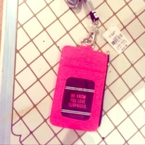 Victoria secret ID holder and key chain