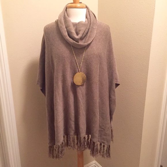 Forever 21 Cowl Neck Poncho, Size M