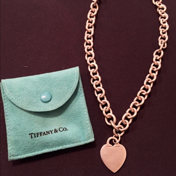 Gently loved Tiffany & Co. Heart Tag Necklace