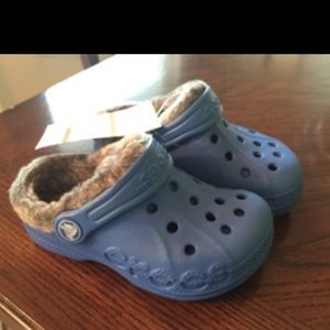 Children's crocs with lining