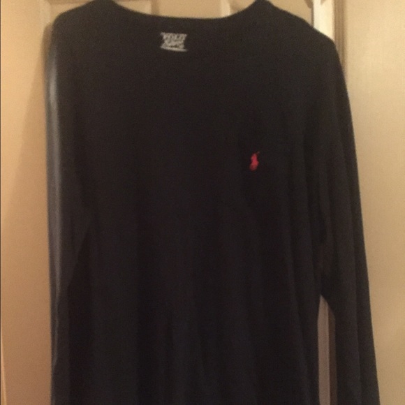 Mens Black Ralph Lauren Polo Long sleeve shirt