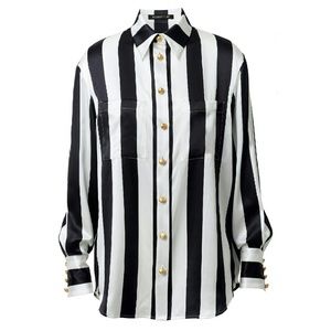🚫 SOLD Balmain x HM Striped Blouse Size 8