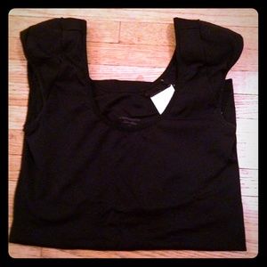 BCBG MaxAzria Black Spandex Top