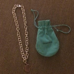 Sterling Silver Tifffany & Co heart necklace
