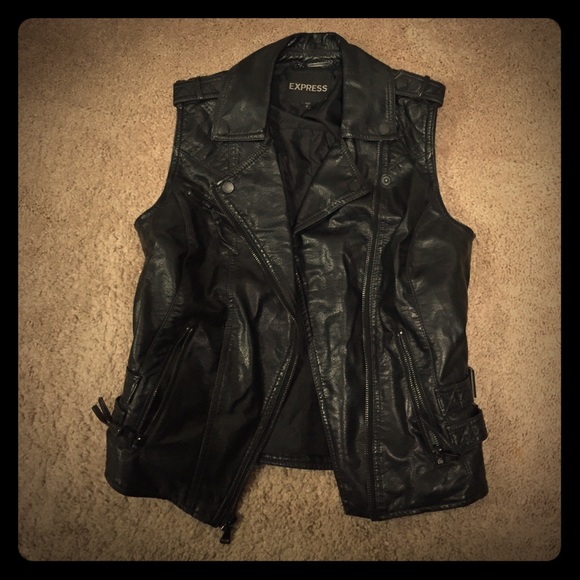 Minus leather Moto vest