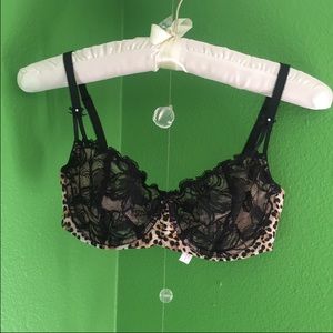 VS lace and leopard bra