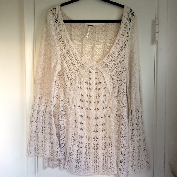 Free People Crochet Sweater
