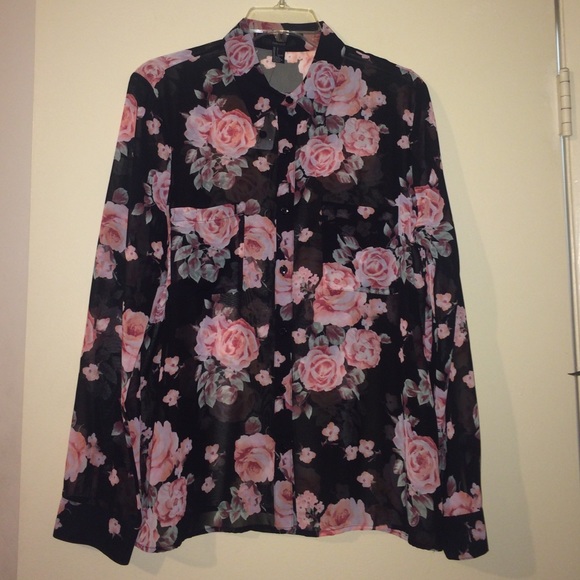 Forever 21 Floral Blouse - Picture 1 of 4