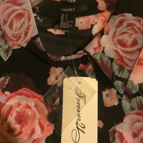 Forever 21 Floral Blouse - Picture 3 of 4