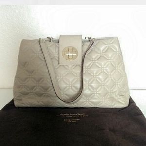 Kate Spade quilted handbag nude