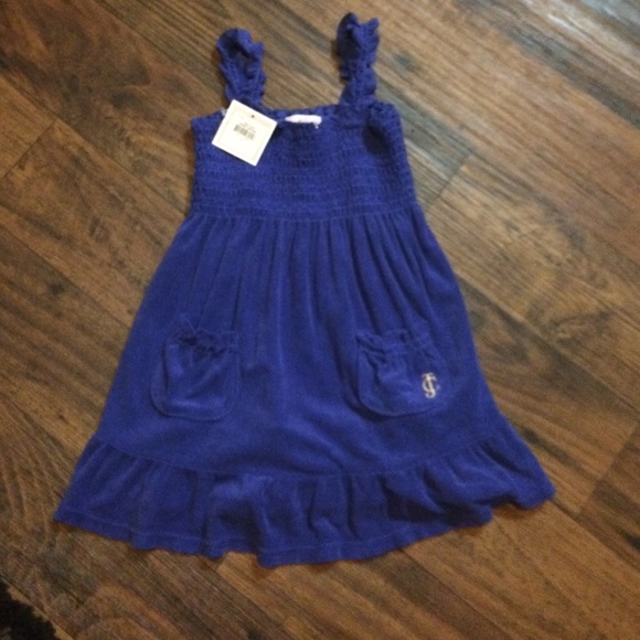 Girls 4 toddler juicy couture terry shirred dress