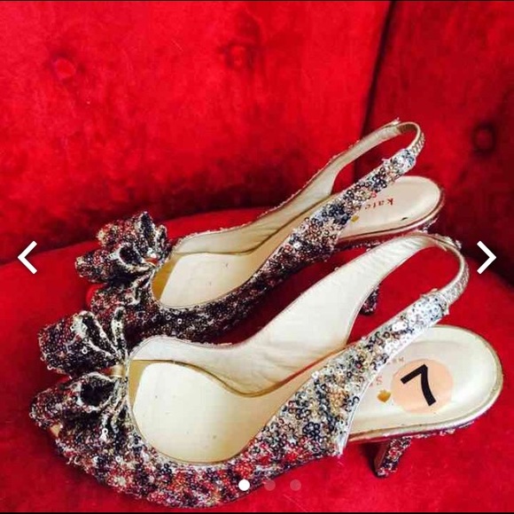 Kate Spade Pink Glitter Heels👠👠👠 - Picture 2 of 4