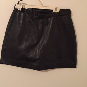 Leather skirt