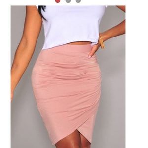 Blush high waist bodycon skirt😍