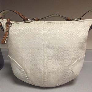 Coach White Hobo bag
