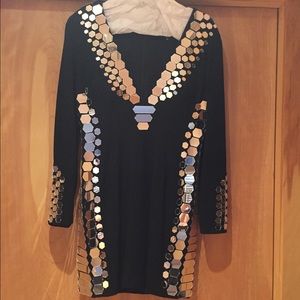 Jovani Mirrored Mini Dress