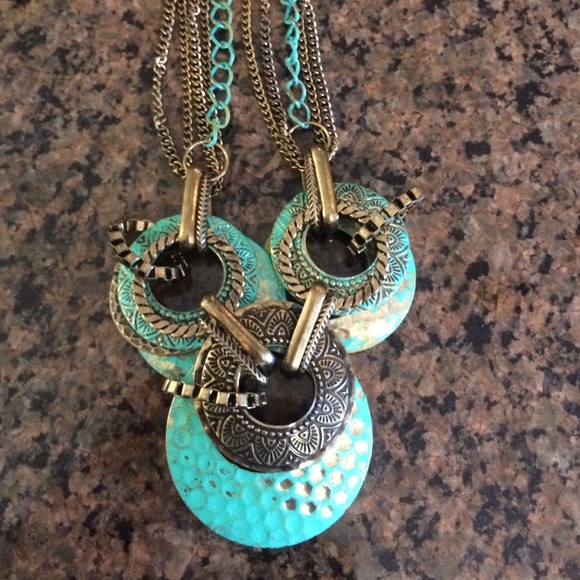 Chunky disk necklace