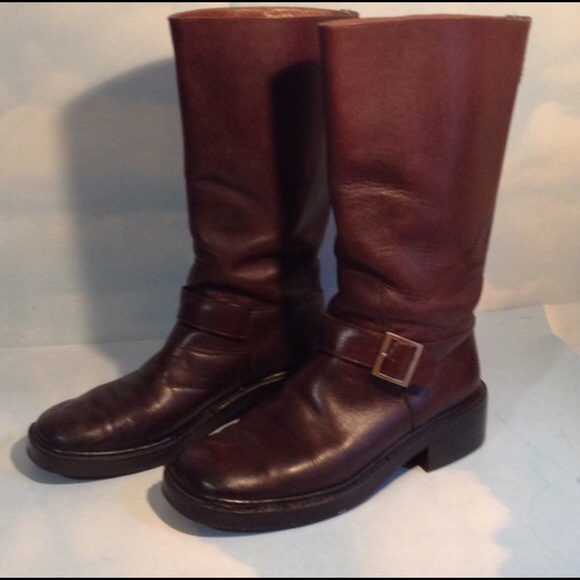 Authentic Gucci Motorcycle Leather Boots US 7.5